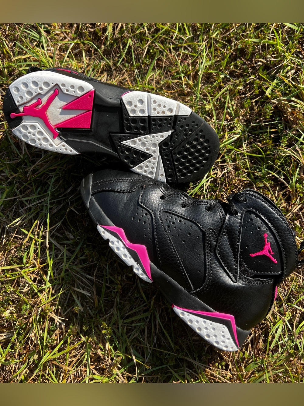 CLEAN Air Jordan 7 size 12c Toddler Hyper Pink Black 2017 shoes
